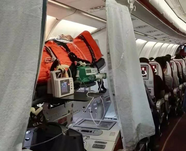 儋州跨国医疗包机、航空担架
